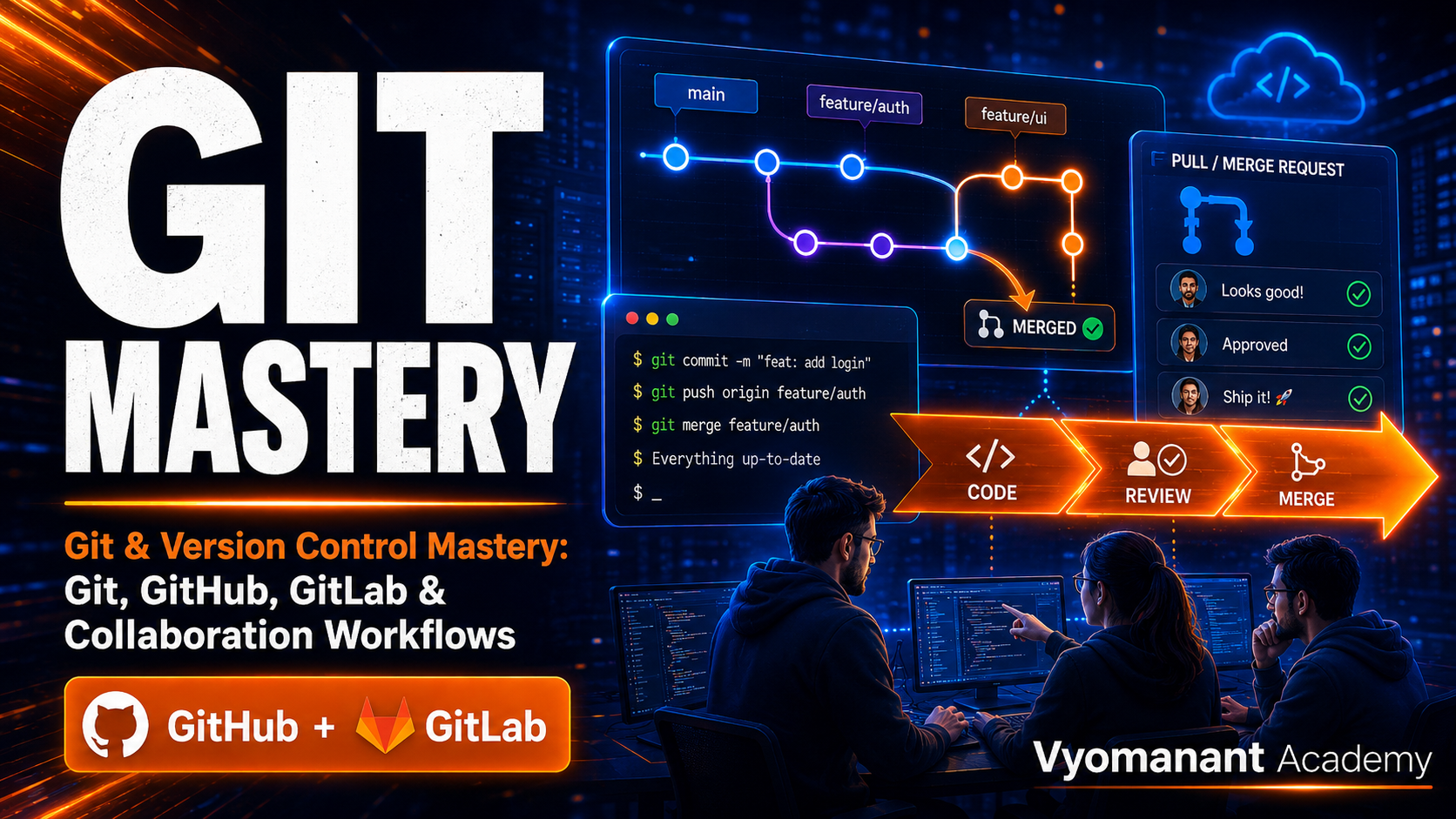 Git & Version Control Mastery: Git, GitHub, GitLab & Collaboration Workflows